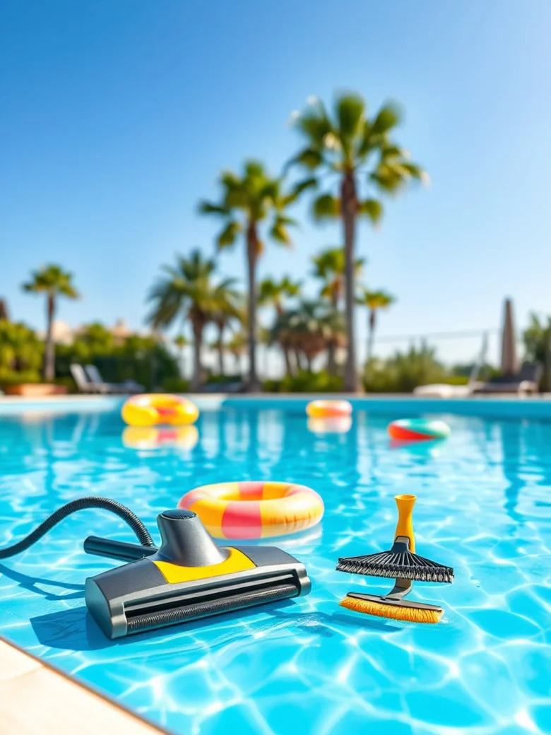 Nettoyage de printemps pour piscine