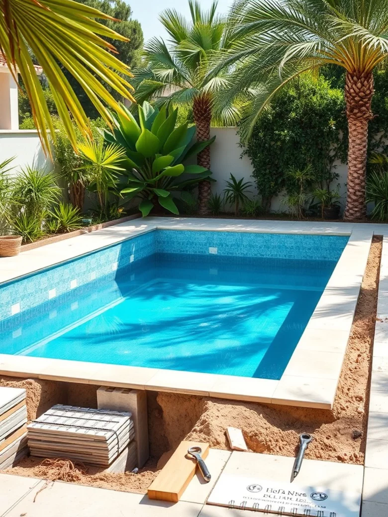 Délais de construction piscine à Hyères
