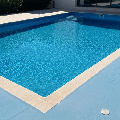 Modern swimming pool with new liner in Hyères, France